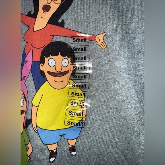 Bob's Burgers Grey Graphic Men's Short Sleeve Tee - Size Small - Picture 3 of 7